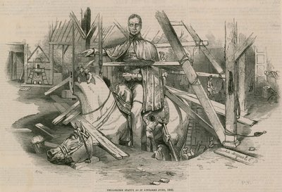 Wellingtons statue, som den så ud i juni 1846 af English School