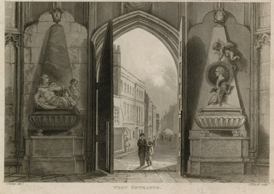 Vestindgang, Westminster Abbey, London af English School