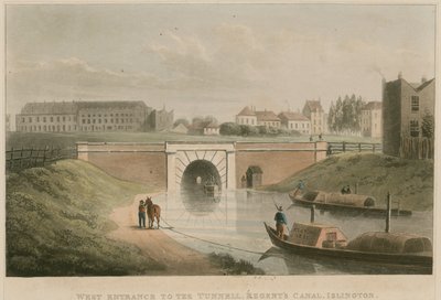 Vestindgang til tunnelen, Regents Canal, Islington, London af English School