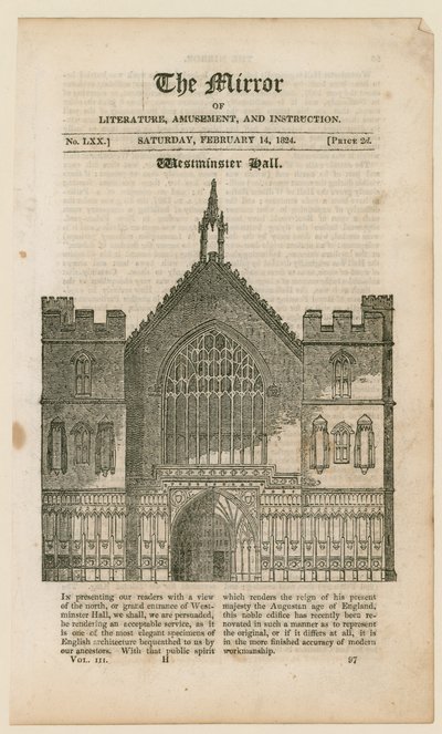 Westminster Hall von English School