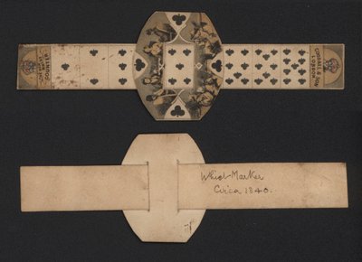 Whist counter, c1840 (farvet gravering) af English School