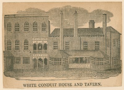 White Conduit House and Tavern, Pentonville, London af English School