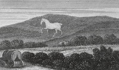 White Horse Vale, Berkshire (gravering) af English School