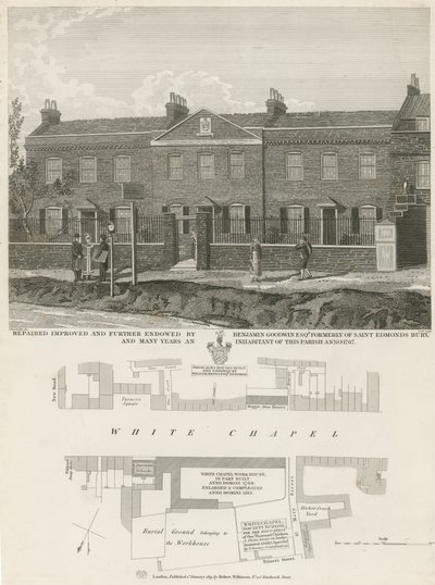 Whitechapel Almshouses af English School