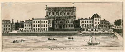 Whitehall fra Themsen af English School