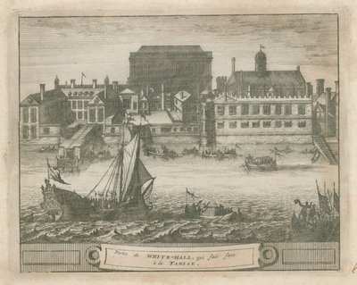 Whitehall fra Themsen af English School