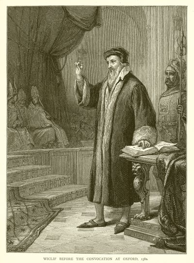 Wiclif før konvokationen i Oxford, 1382 af English School