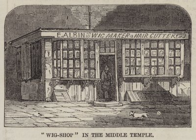 "Wig-Shop" i det midterste tempel (gravering) af English School
