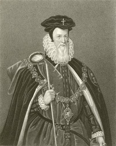 William Cecil, Lord Burghley af English School