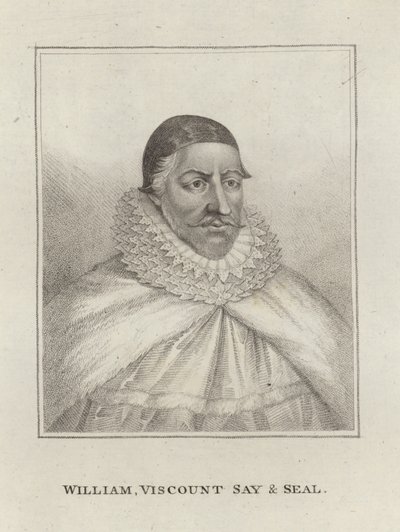 William Fiennes 1. Viscount Saye og Sele af English School