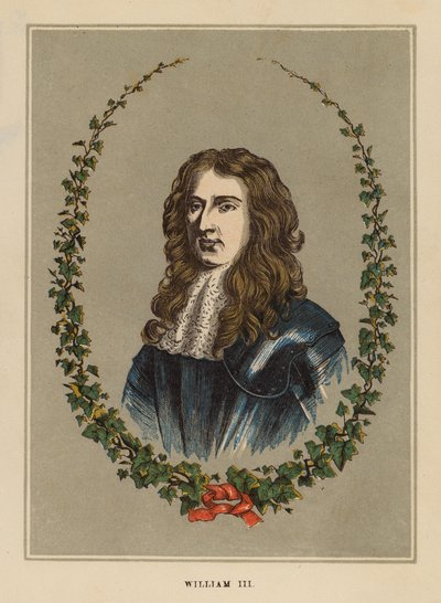 William III (farvelagt kobberstik) af English School