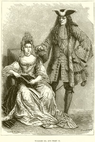 Vilhelm III og Maria II af English School