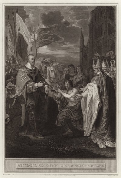 Vilhelm I modtager Englands krone af English School