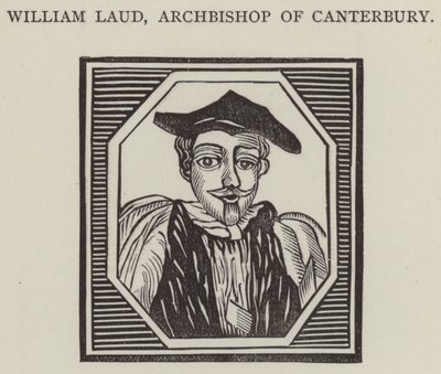 William Laud, ærkebiskop af Canterbury (gravering) af English School