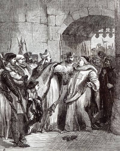 William Longchamp (d.1197) og Hugh de Pudsey (1125-95) af English School