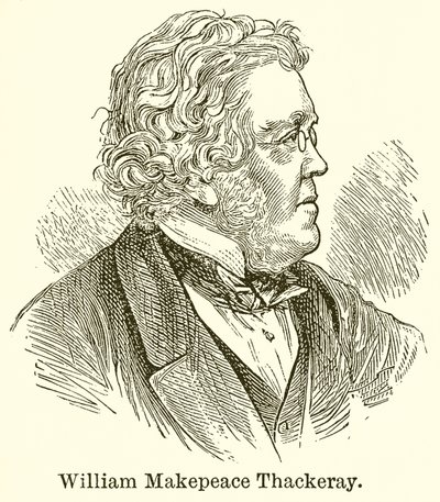 William Makepeace Thackeray af English School