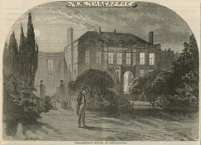 William Makepeace Thackerays hus i Kensington, London af English School