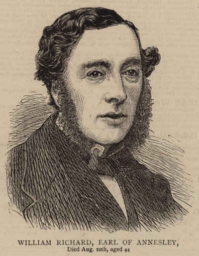 William Richard, jarl af Annesley (kobberstik) af English School