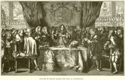 Vilhelm af Orange aflægger Ed som Stadtholder af English School