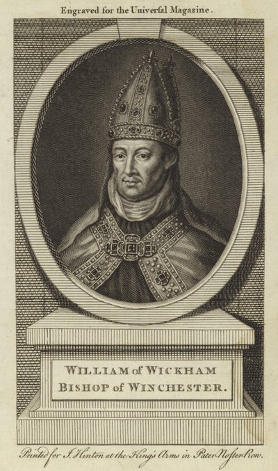 William af Wickham, biskop af Winchester af English School
