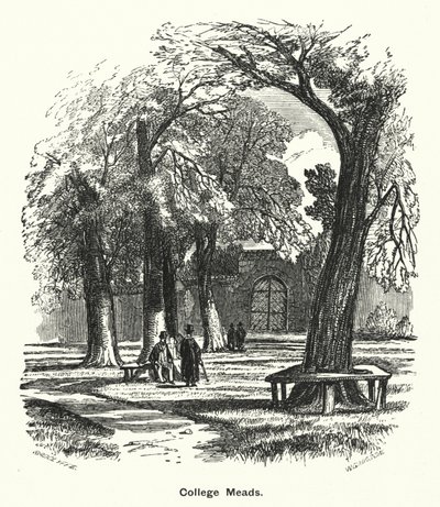 Winchester College: College Meads (gravering) af English School