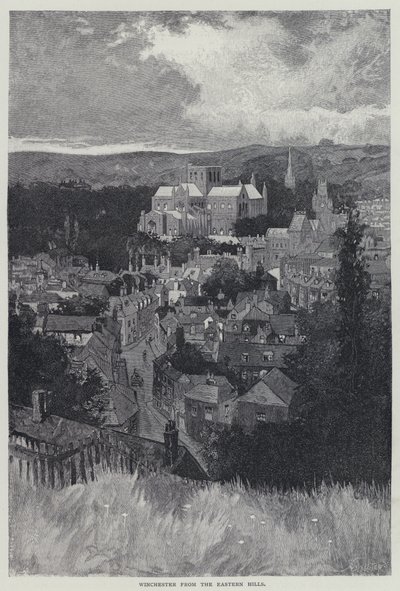Winchester, fra Eastern Hills (litho) af English School