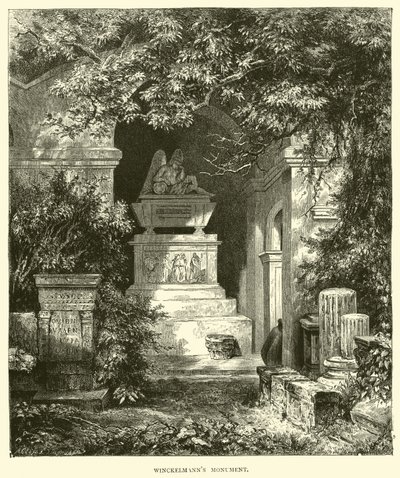 Winckelmanns Monument  af English School