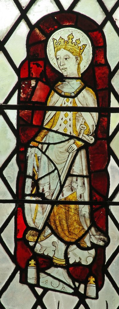 Window Chap-Ed-Confessor kapel forestillende St. Catherine af English School