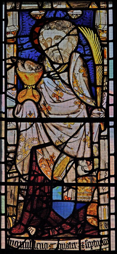 Window Ew forestillende St John af English School