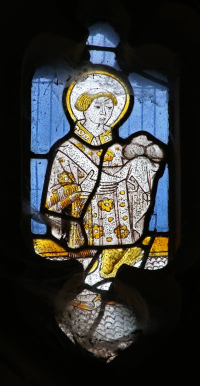 Window Ew forestillende St Stephen af English School