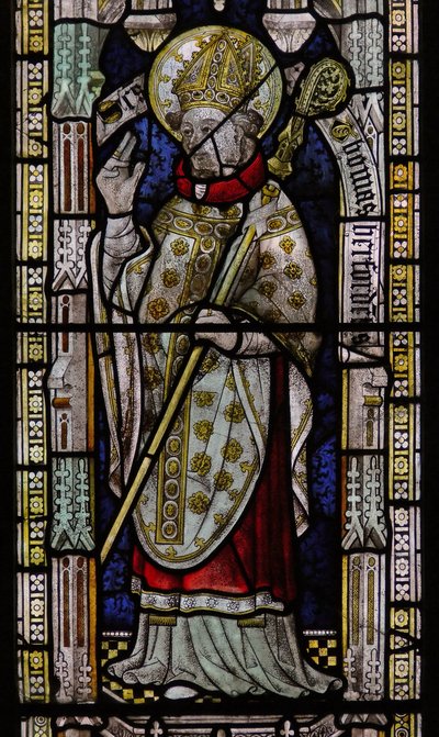 Window Ew forestillende St Thomas of Hereford af English School