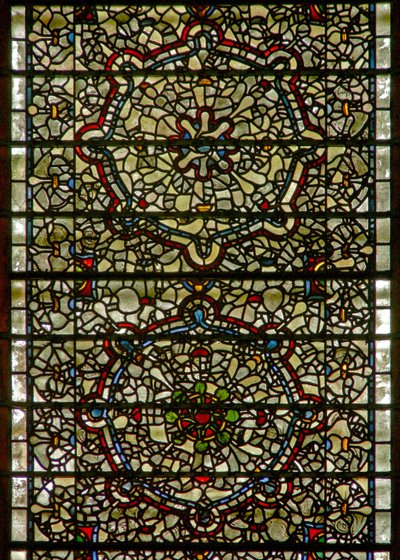 Vindues fem-søstre, der forestiller grisaille af English School