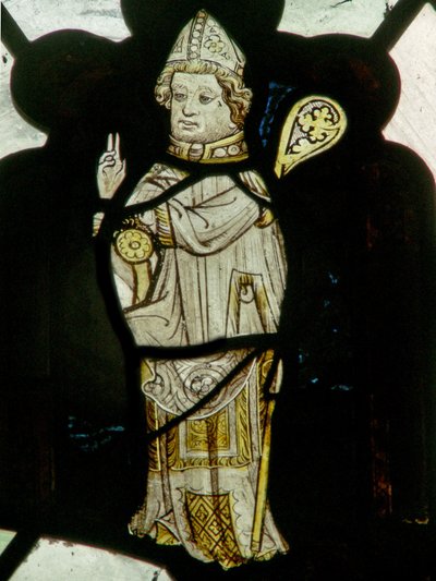 Vindue N4 forestiller en biskop af English School