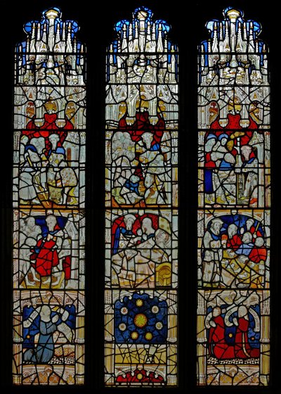 Vindue N4, der viser vinduet Works of Mercy af English School