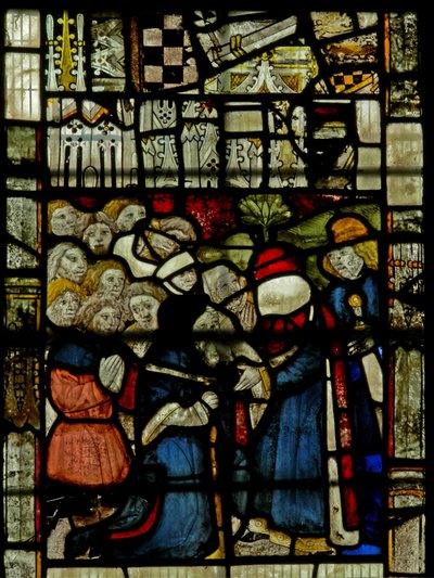 Vindue S4 viser Jakob, familie og farao af English School