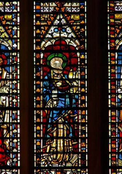 Vindue Ww forestillende St. Peter af English School
