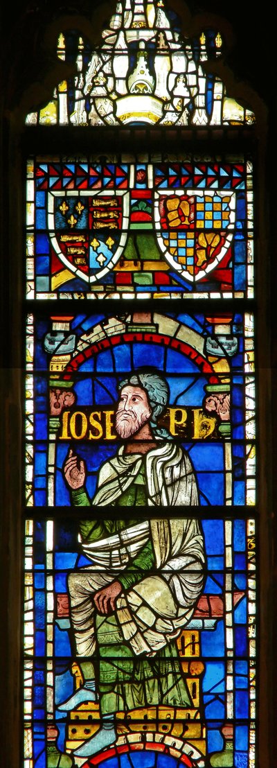 Vindue med en genealogisk figur: Joseph af English School