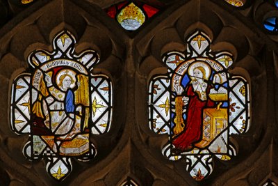 Vindue, der viser bebudelsen af English School