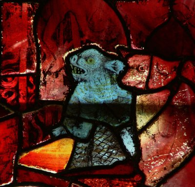 Vindue, der forestiller to djævle af English School