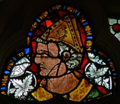 Vindue s-2, der forestiller St. Cuthbert af English School