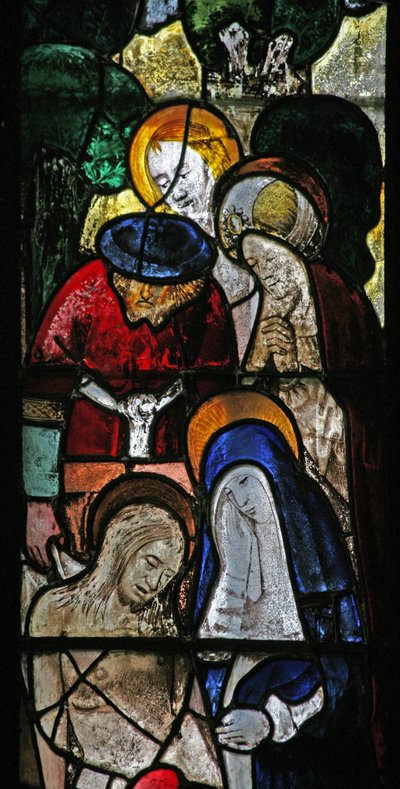 Vindue s2, der viser gravlæggelsen af English School