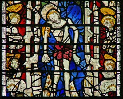 Vindue w12 forestillende Corpus Christi af English School