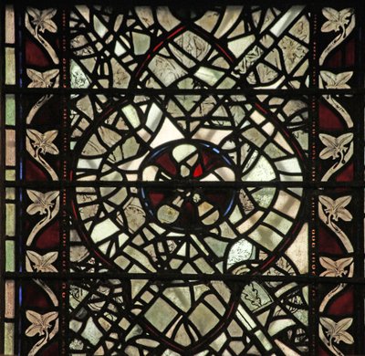 Vindue w58 forestillende grisaille af English School