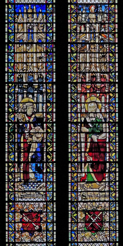 Vindue w71 forestillende Sankt Peter og Sankt Paul af English School