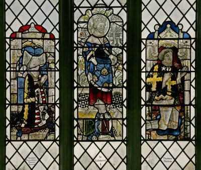 Vindue w8 forestillende St Edmund af English School