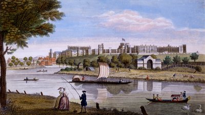 Windsor Castle fra den anden side af Themsen, ca. 1760