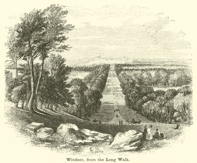 Windsor, fra Long Walk af English School
