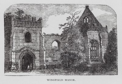Wingfield Manor (gravering) af English School