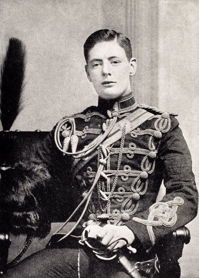Winston Churchill som sekondløjtnant i 4th Queen