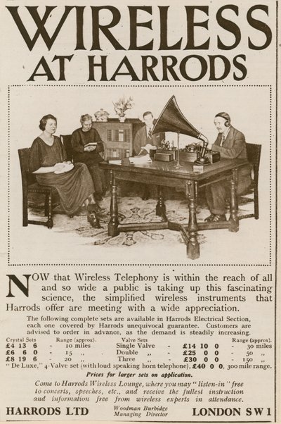 Trådløst hos Harrods af English School